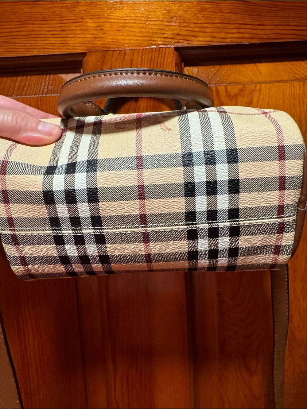 Burberry Haymarket Mini Bowling Tote and xbody bag excellent condition - Picture 5 of 13